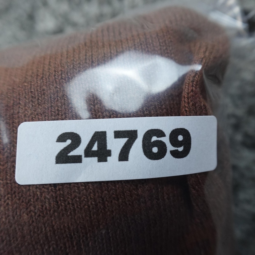 Paul Fredrick Sweater Mens 4XL Brown Silk Cotton Cashmere Knit Polo Pullover Top - Picture 9 of 9